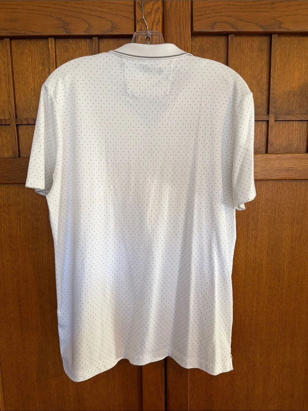 Men’s Banana Republic White Polo Microdots